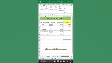Cara membuat Spin Button di Excrl