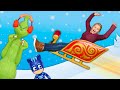 The Assistant  and PJ Masks Ride Santa&#39;s Sled to Catch the Grinch