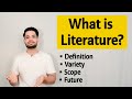What is literature in hindi