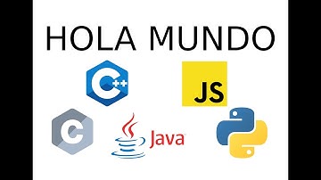 Hola Mundo en varios lenguajes de programación(C,C++,JAVA,JS,PYTHON)