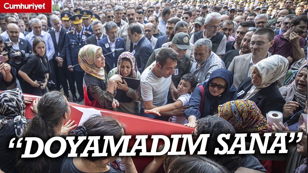 BU ACININ TARİFİ YOK! Şehit Dereli'nin eşinin feryadı yürekleri dağladı: Eyüp seni çok seviyorum