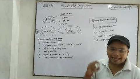 Semisolid Dosage Form || L-1 Unit-5 General Pharmacy