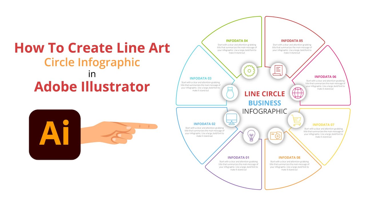 How to create eye-catching circle infographic in adobe illustrator! 