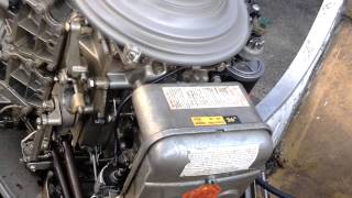 1976 Evinrude 85 HP warming up