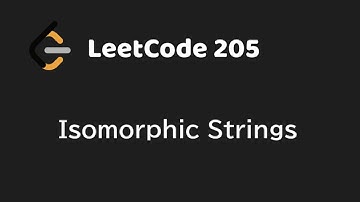 Isomorphic Strings - Leetcode 205
