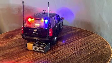 1/24 Scale SWAT Police Tahoe with Working LED Lights