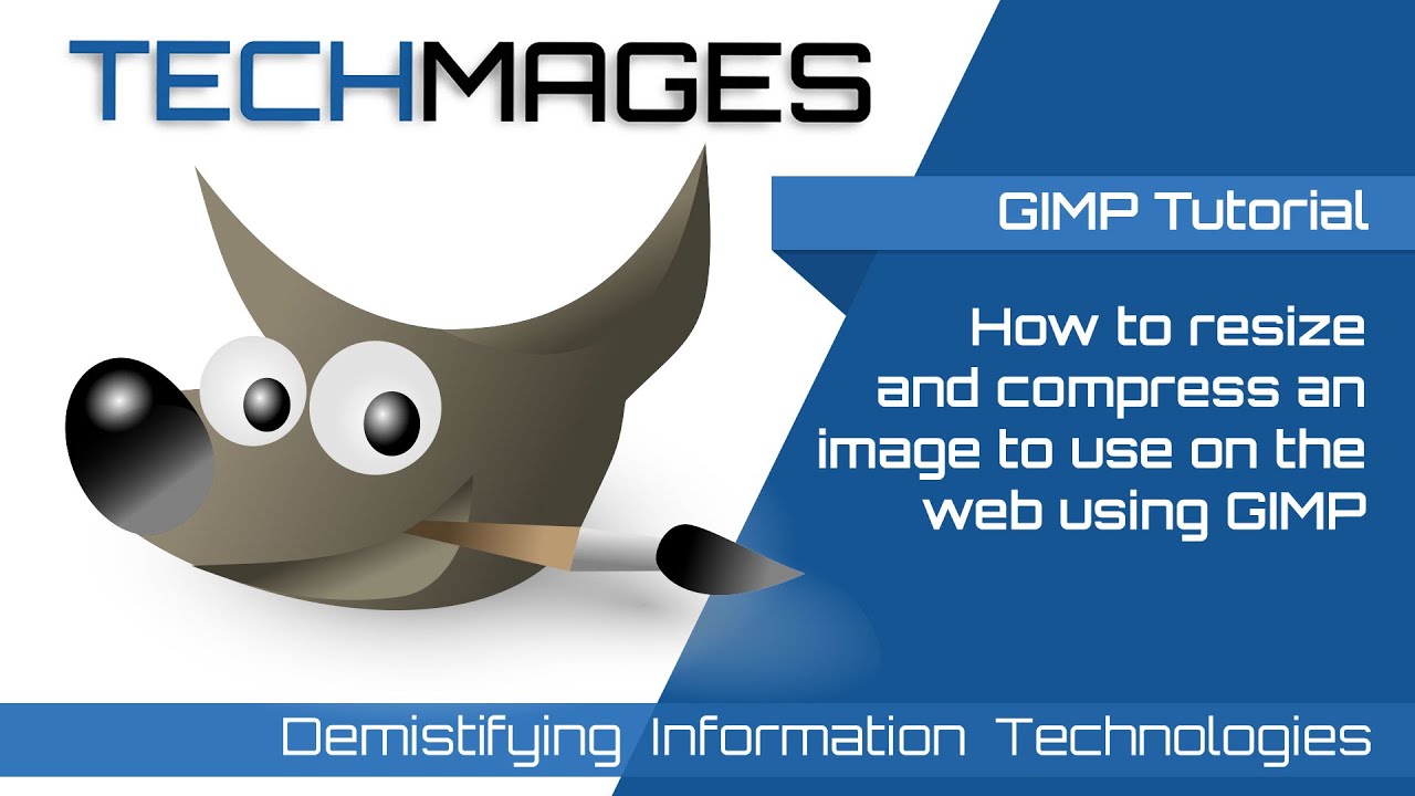 Resizing and compressing JPG images for the web using GIMP YouTube