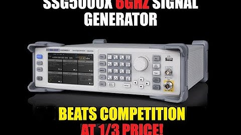 Siglent 6GHz RF Signal Generators SSG5000X Features - from Saelig