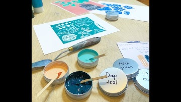 Botanical Lino Printing - Jigsaw Part 2.