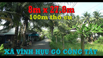 ➀➁➂➅ (đã bán) 225m đất mặt tiền đường 3m có 100m thổ cư tại Vĩnh Hựu Gò Công Tây TG