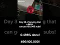 Day 30 of proving that a BALL can get 100,000 subs! #shorts #viral #redsmileyball