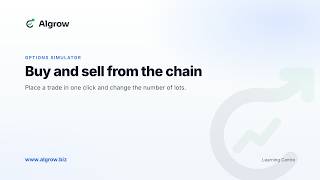 Buy And Sell From The Chain Algrow Options Simulator