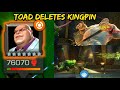 Toad deletes kingpin  cheat code