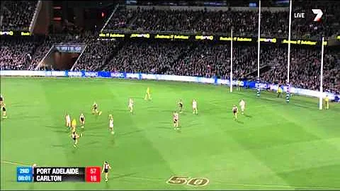 Boak pinpoint pass leads to Wingard Goal - Round 2...