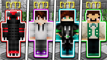 WHICH YOUTUBER WILL WIN?! (Minecraft Skywars 1v1v1v1)