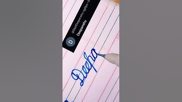 Deepanshu name writing in cursive #trending #viral #shorts