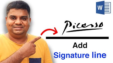 How To Add Signature Line In Word Without X