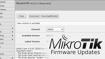 (6) Updating the Firmware on a MikroTik Router