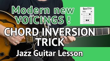 Must Know Guitar CHORD INVERSION TRICK for Jazz Guitar