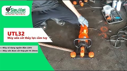 Máy uốn sắt thủy lực cầm tay UTL32 Nhật Bản cũ