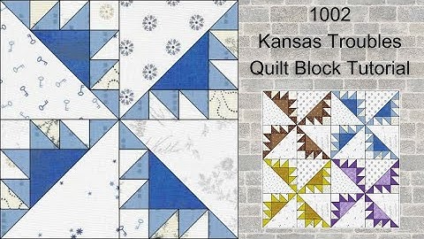 1002 Kansas Troubles Free Quilt Block Tutorial | Block of the Day 2023 | AccuQuilt