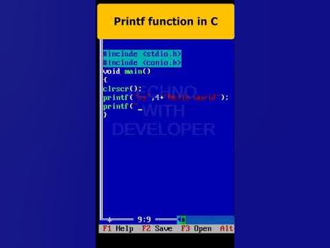 Basic Output Function – printf in C Part 146 | C Programming # ...