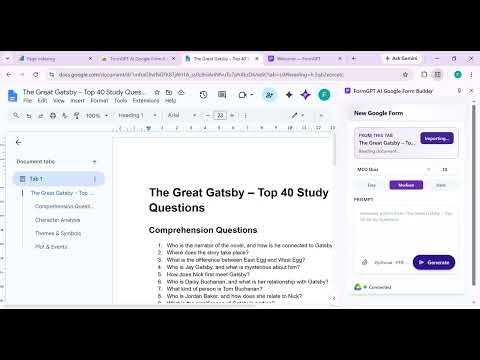 Google Docs to Google Forms in 30 Seconds with FormGPT
