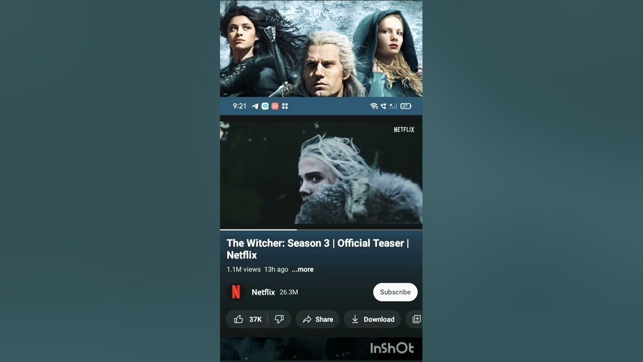 The Witcher new season is 😎😎😎😎🆒🥶🥶🥶🥶 YouTube