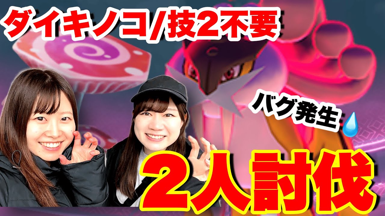 【完全攻略】ダイマックスライコウ２人討伐。ダイキノコ/技2不要❌