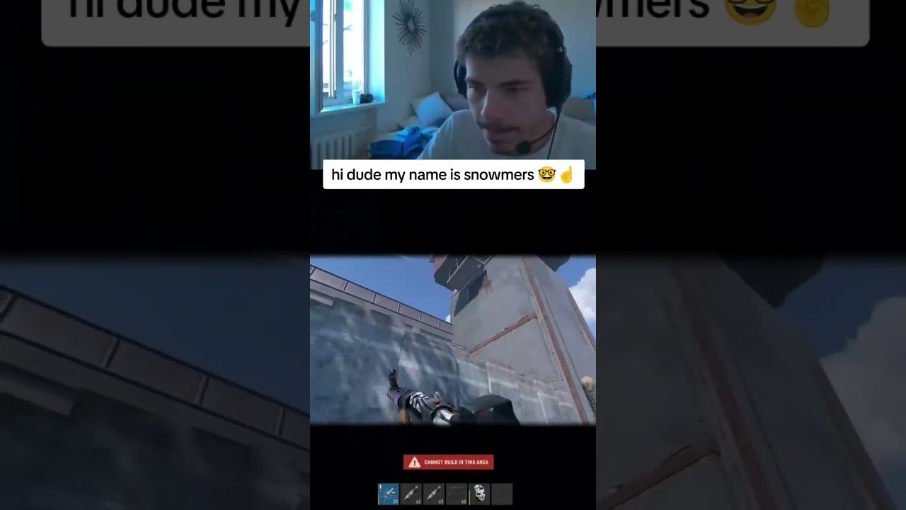 hi dude my name is snowmers 🤓☝️ #rust #snowmers #gaming #rustpvp #rustgame