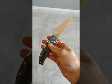 Spyderco Stretch 2 xl in cpm-cruwear! Excellent work knife but has it's flaws! Subscribe 2 see more