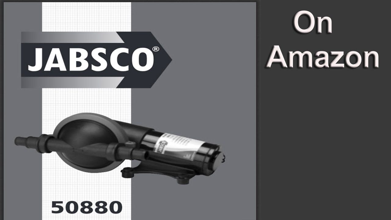 Jabsco 50880-1000 Filterless Sink Shower Drain Pump 4.2 GPM 12 Volt
