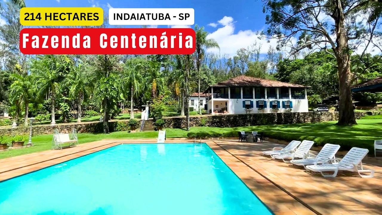 Fazenda pecuária em Indaiatuba-SP,  com  214 Hectares, rio, cachoeiras e represas por R$ 26 Milhões