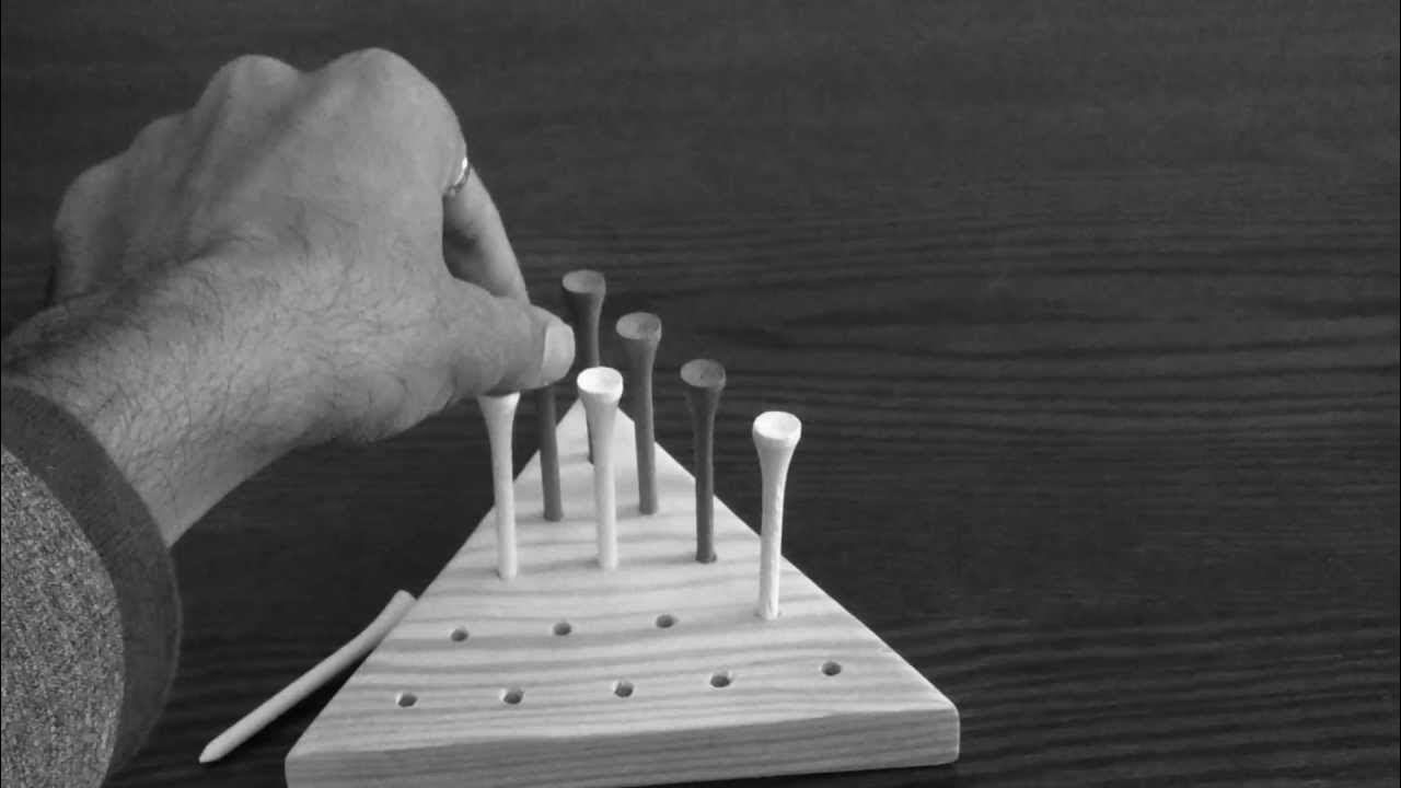 How to solve triangle peg board game youtube