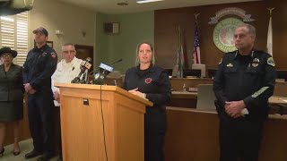 Officials hold press conference following procession for 2nd firefighter killed in Porterville libra