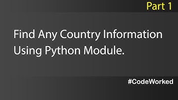 Find Any Country Details Using Python / Geo Lookup in Python #pythoncoding #tutorial #programming