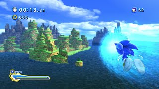 A couple of speedruns using the Overpowered Sonic mod in Sonic Generations!