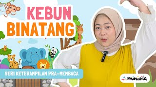 KEBUN BINATANG | Belajar Alfabet dan Keterampilan Pra Membaca dengan Tema Hewan Liar