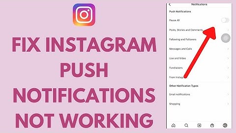 How To FIX Instagram Push Notifications Not Working (2022) | Instagram Notification Not Showing
