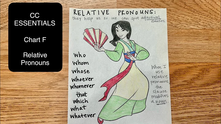 CC Essentials Chart F Relative Pronouns song