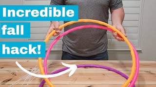 Grab 2 hula hoops for this brilliant fall yard idea!