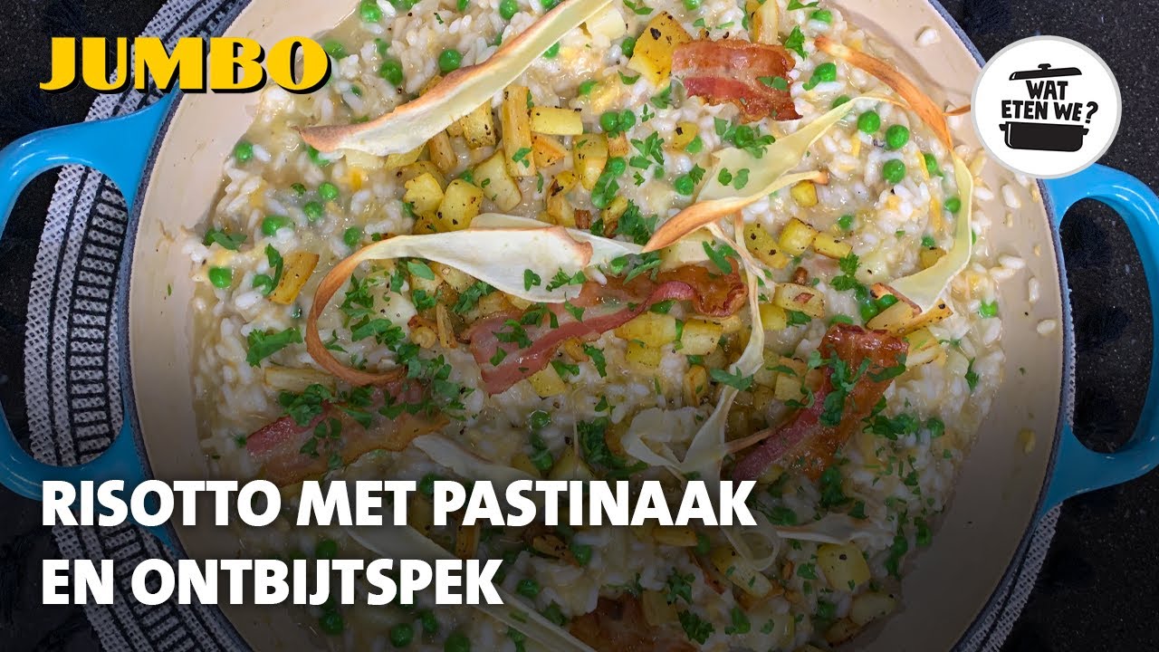 Wat eten we? Risotto met pastinaak en ontbijtspek