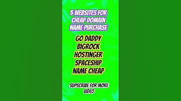 5 websites for cheap domain name purchase #domain #blog