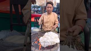 Only 1 USD Big Grilled Thai Crackers - Thai Street Food