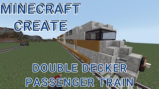 Minecraft Create | Double Decker Passenger Train | Tutorial