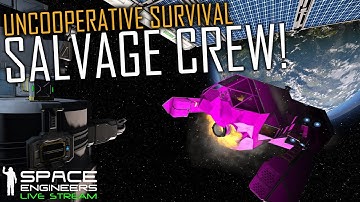 Space Engineers: Salvage Crew & Hover Bikes - Uncooperative Survival (Planetary PvE Scenario)