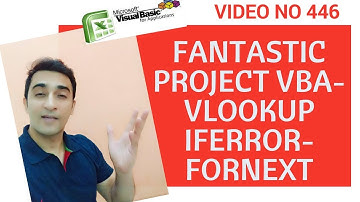 Learn MS Excel-Video 446- VBA MIS Project on Vlookup Error handler