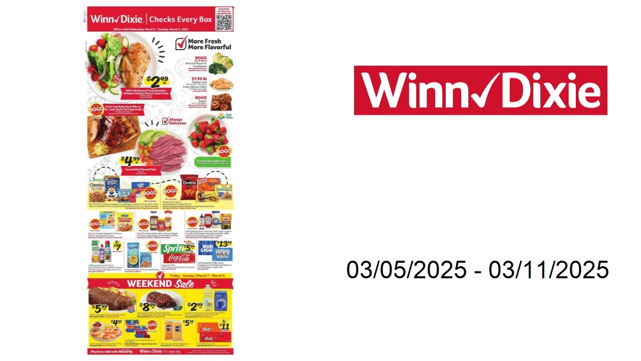 Winn Dixie Supermarket Weekly Circular