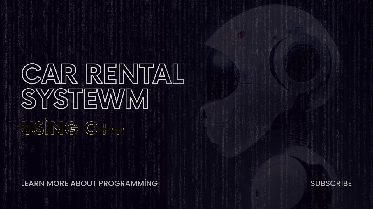 car rental system using C++ - YouTube