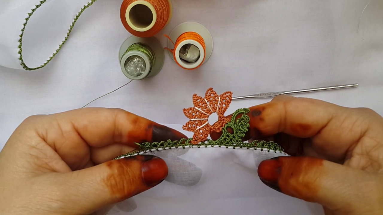 394-😄İğneden farkı yok ağır gösterişli tasarım tığ oyası model yapımı